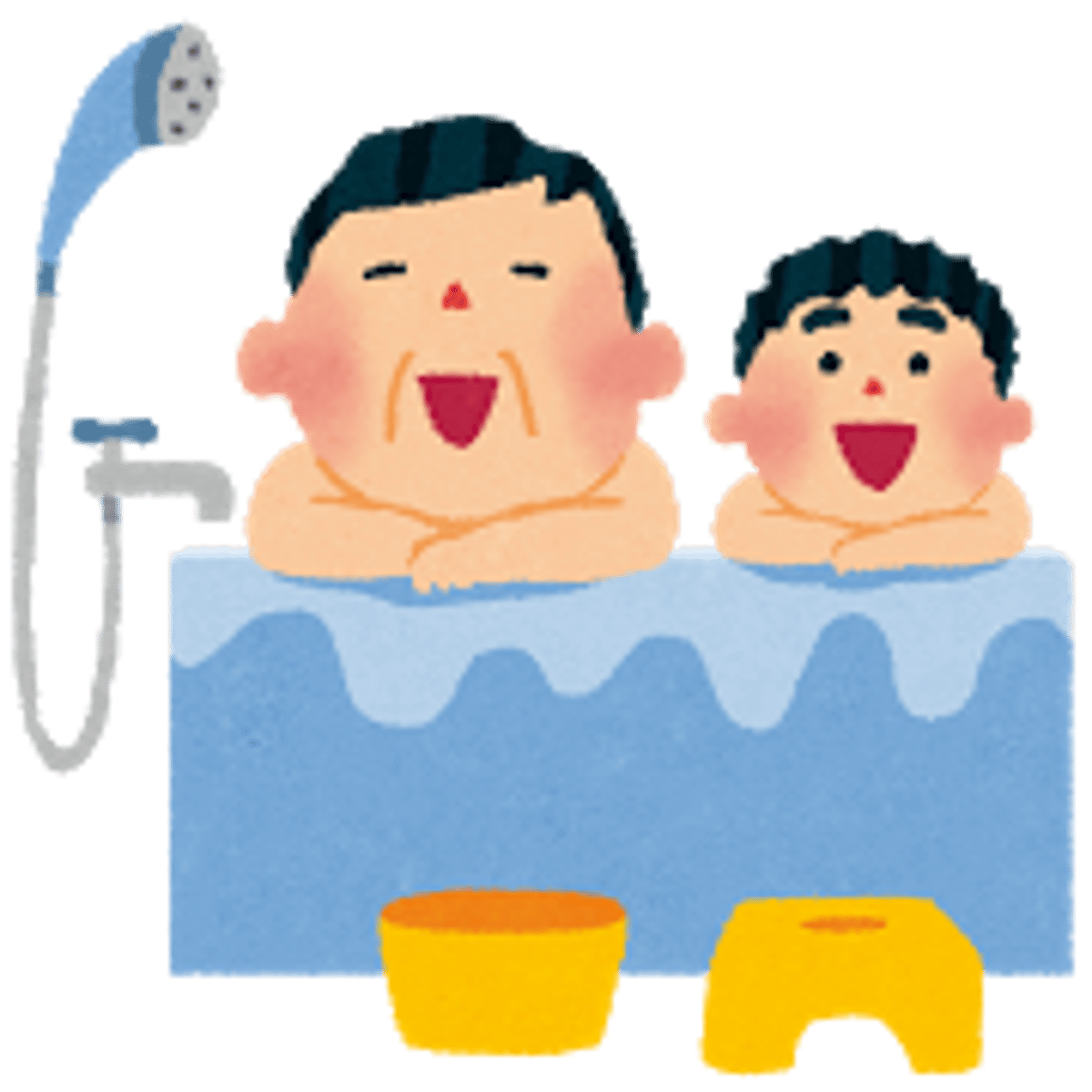 <p>tắm bồn [vào bồn tắm] (NHẬP )</p>