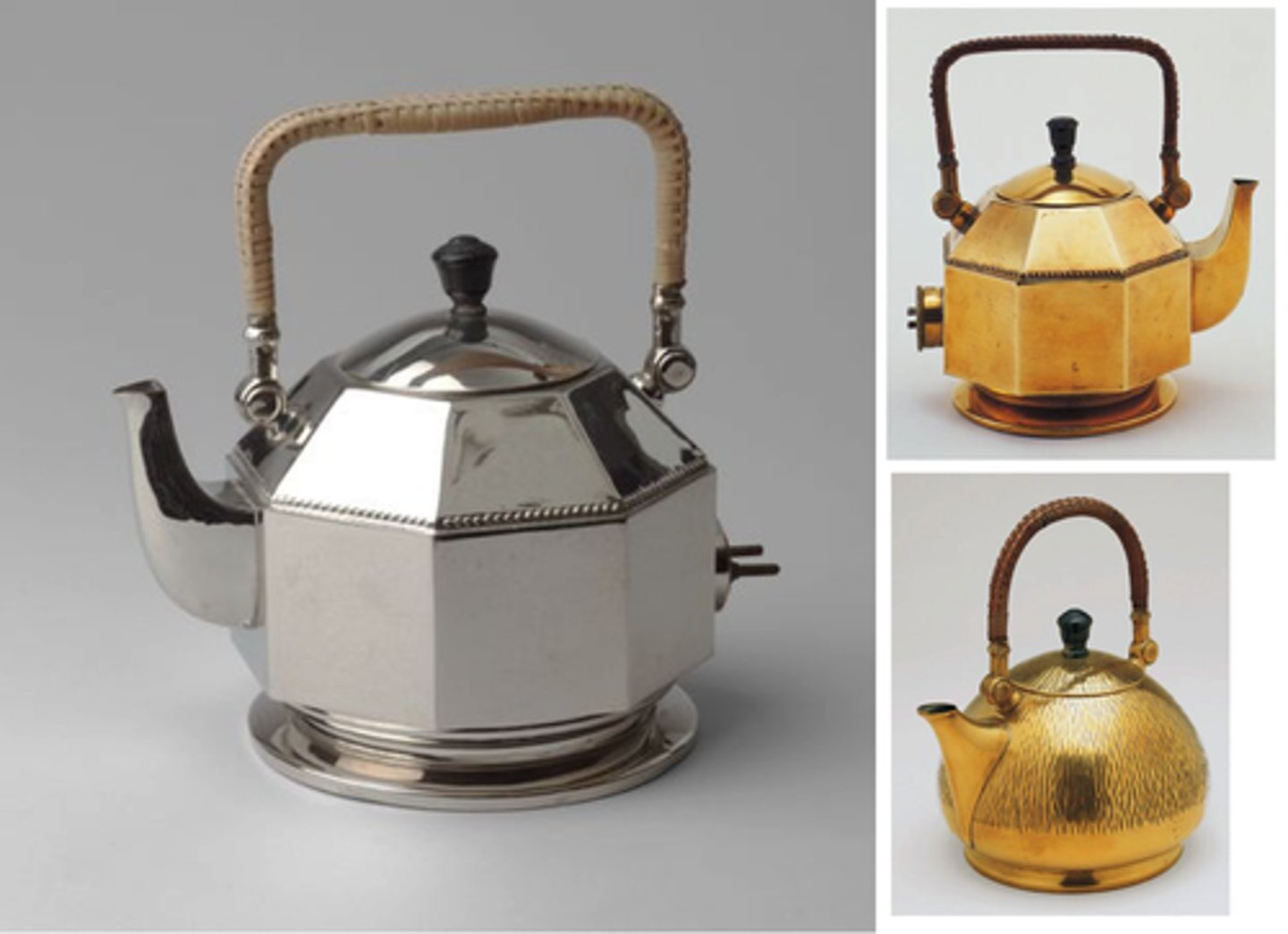 <p>was more expensive and slower than competition but company rep made it sell more<br>used traditional tea pot form for familiarity to ease consumers into change<br>hidden electrical heating element within the body</p>
