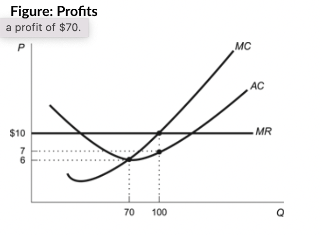 a profit of $300