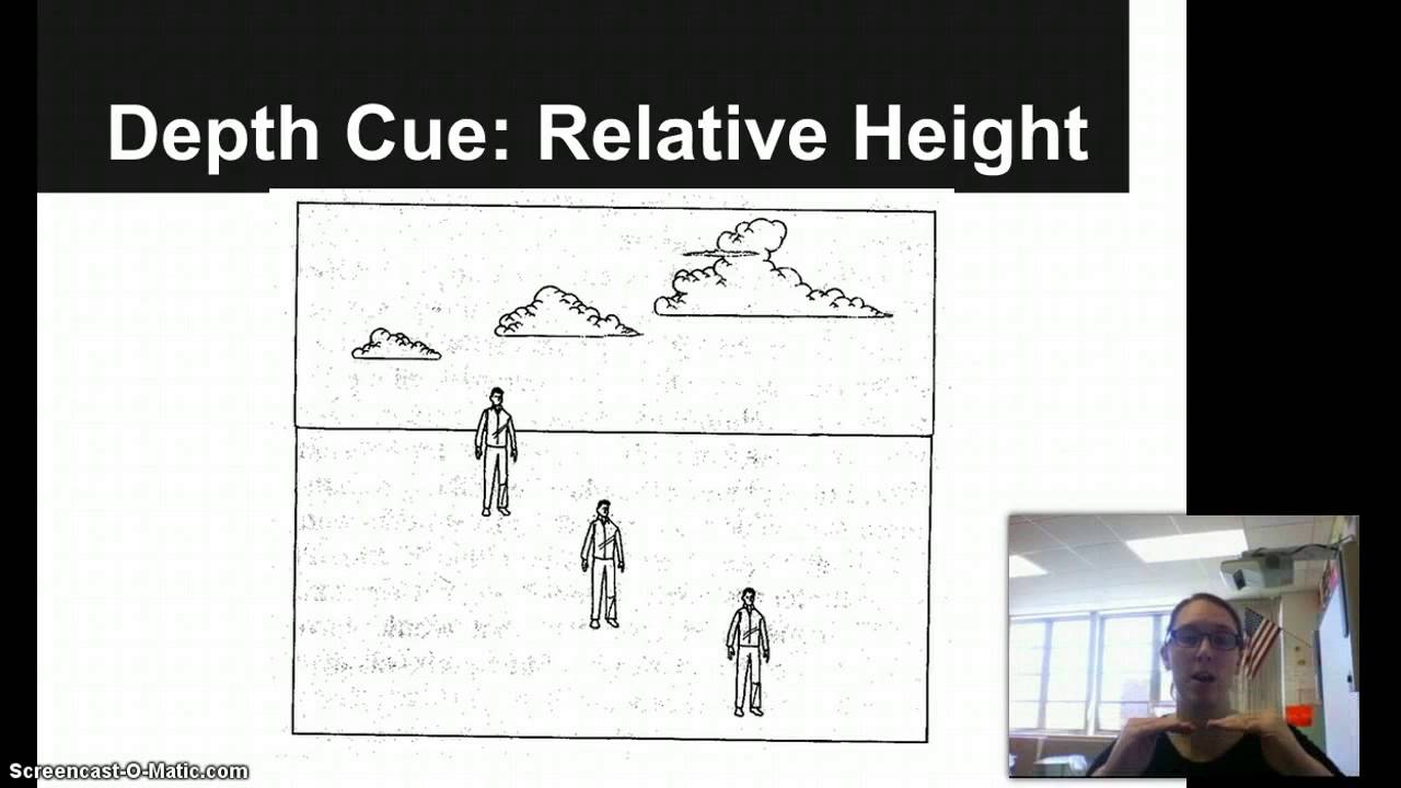 <p>We perceive objects that are higher in our field of vision to be farther away than those that are lower</p>