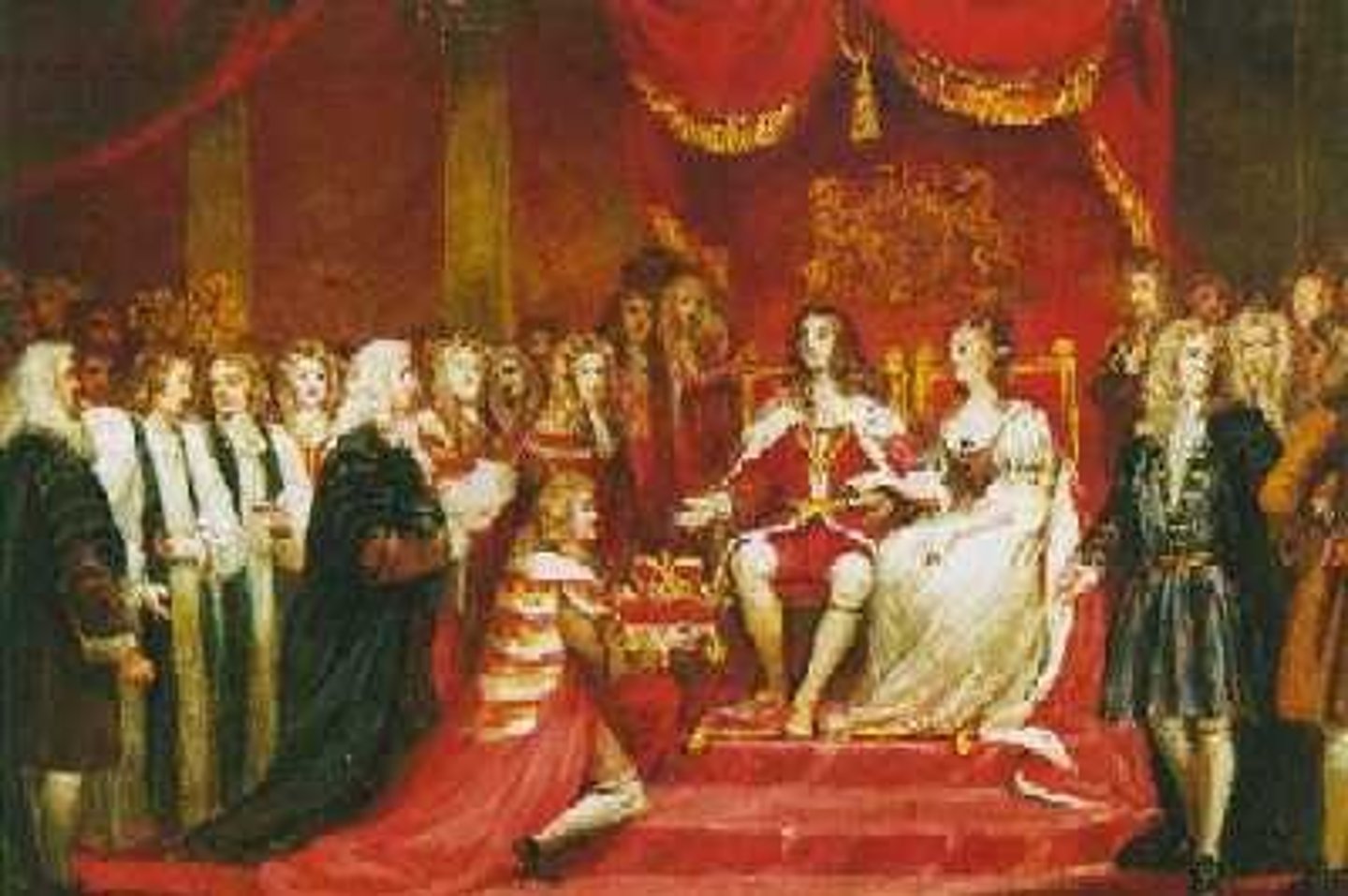 <p>A reference to the political events of 1688-1689, when James II abdicated his throne and was replaced by his daughter Mary and her husband, Prince William of Orange. James was a Catholic and outloawed Protestantism, as a result the Parliament asked William of Orange (a Protestant) to invade England and rule.</p>
