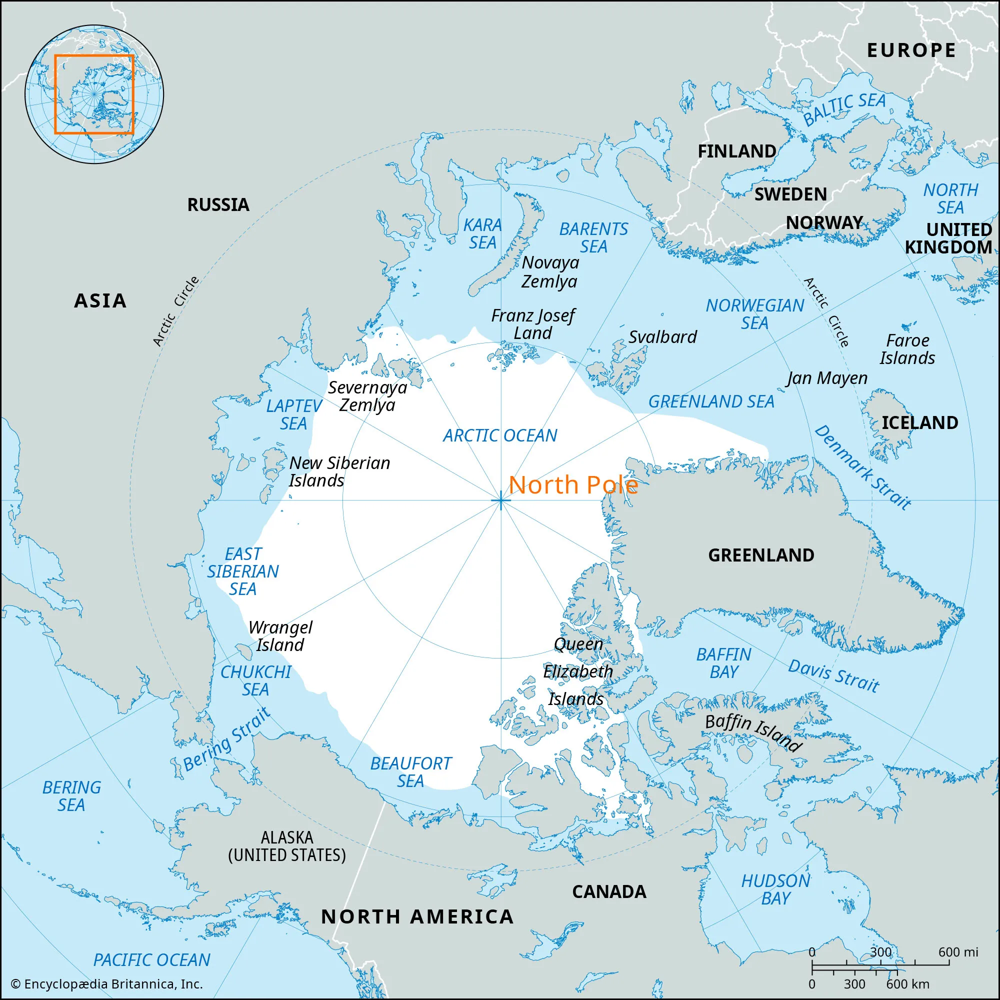 <p>The point on Earth located at 90 degrees north ladditude.</p>