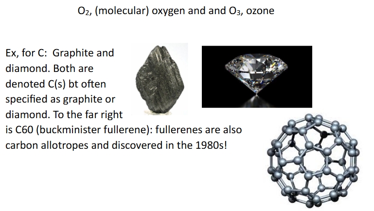 <p>special class of elements that have 2 or more distinct forms</p>