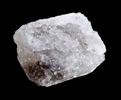 <p>Sedimentary, not made of other rocks, looks like crystals, taste salty</p>