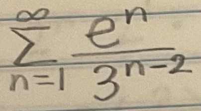 <p>Determine if the series is convergent or divergent. If the series converges, find its sum (if it’s a geometric or telescoping series)</p>