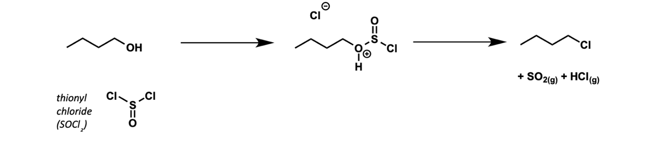 <p>with SOCl<sub>2</sub></p>
