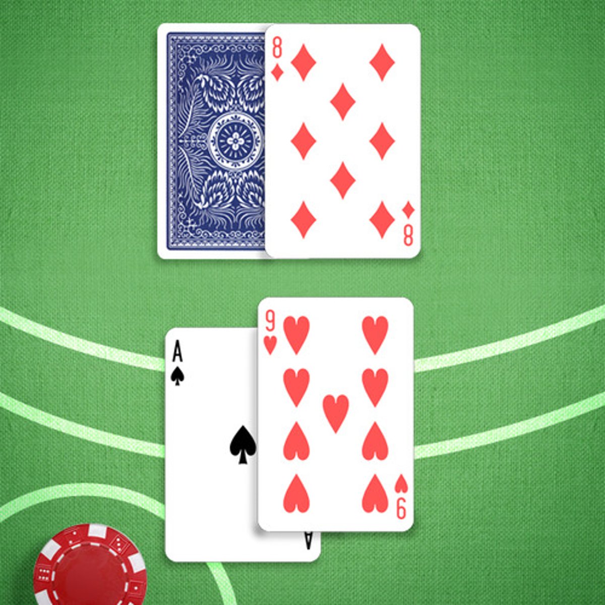 <p>You: 20</p><p>Dealer's Upcard: 8</p>