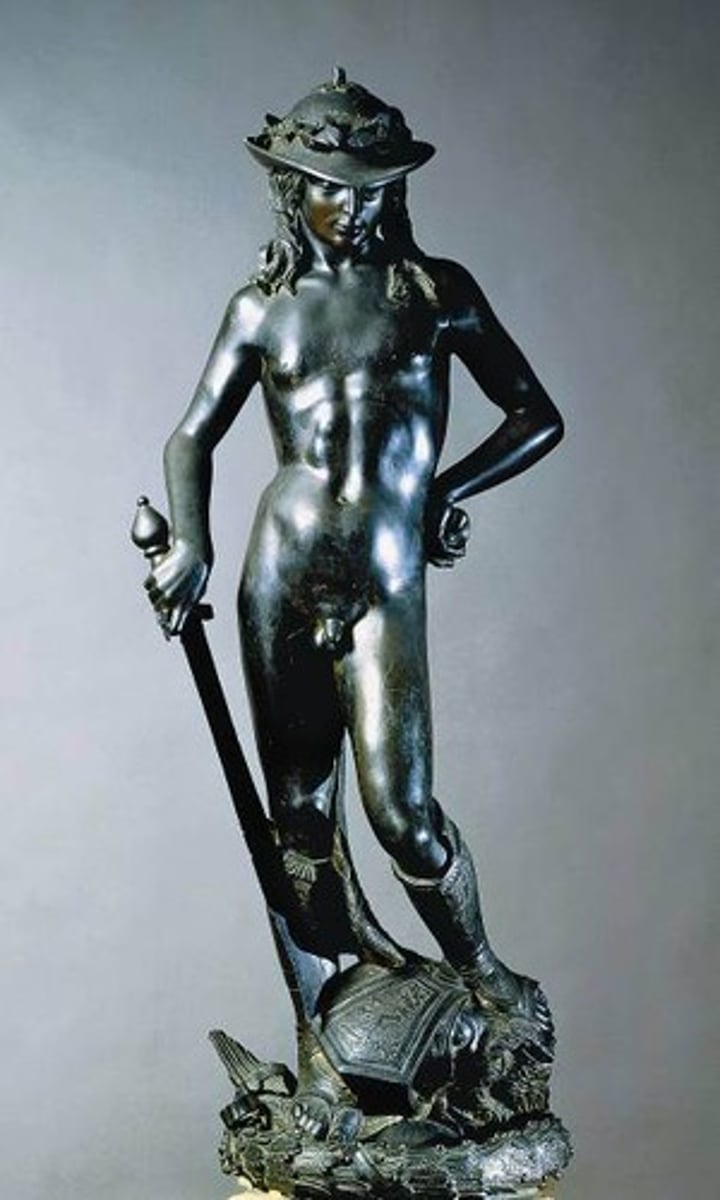 <p>Donatello: Dāvids (bronza)</p>