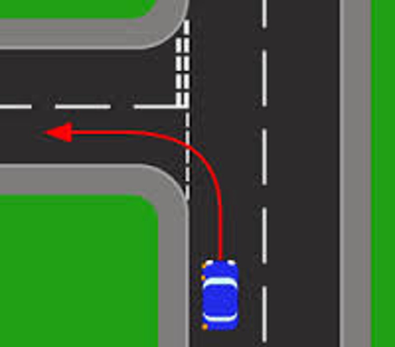 <p>to the left</p>