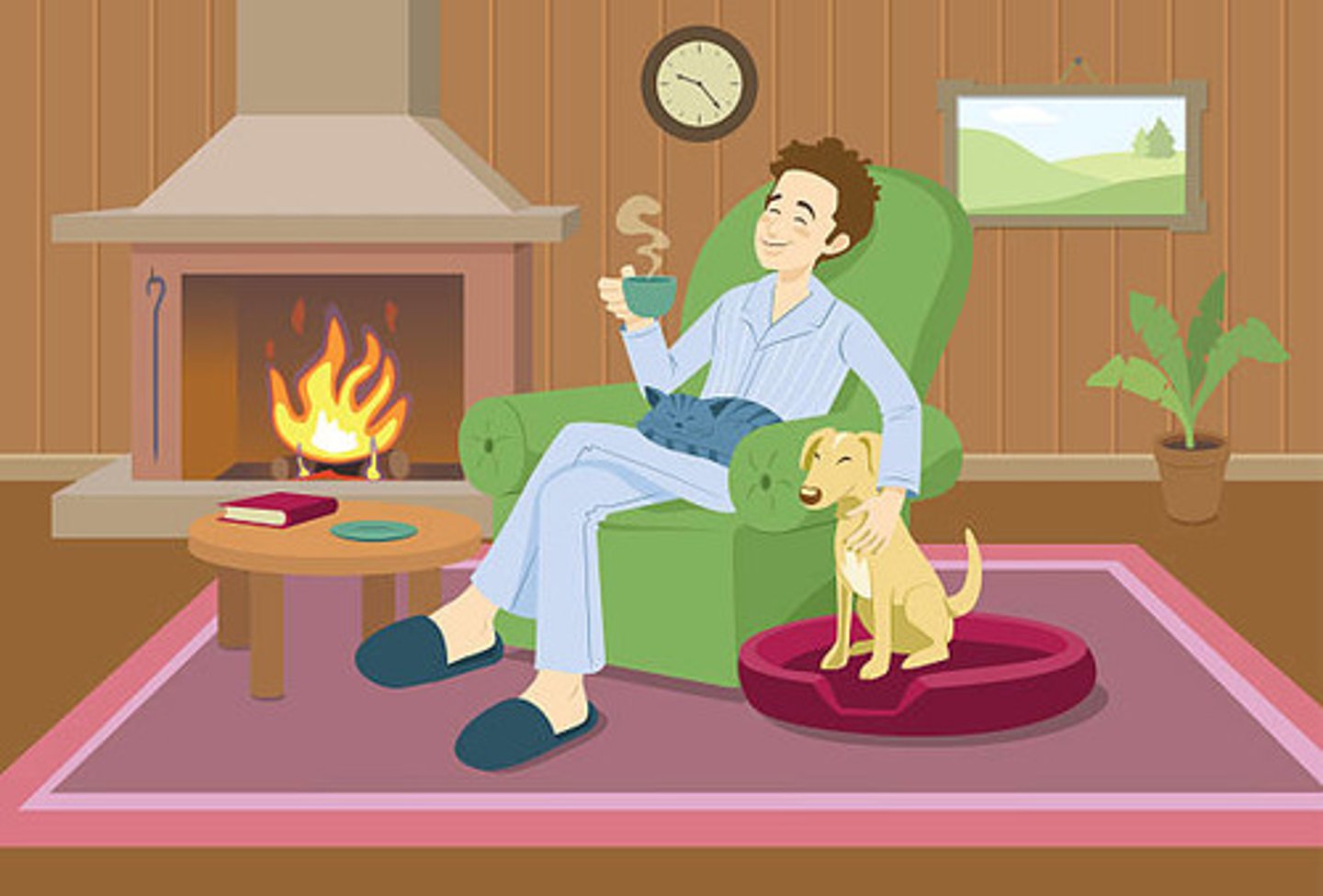 <p>I am at home.</p>