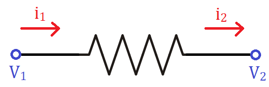 <p>Se uma corrente elétrica com uma dada tensão passar por um resistor, qual será a relação entre os valores tensão e corrente antes e depois?</p>