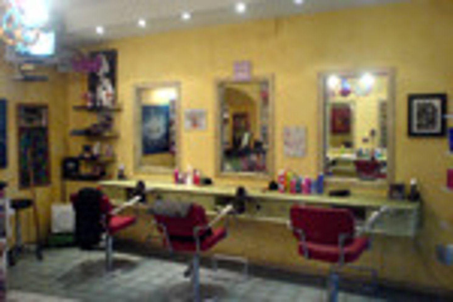 <p>le salon de coiffure</p>