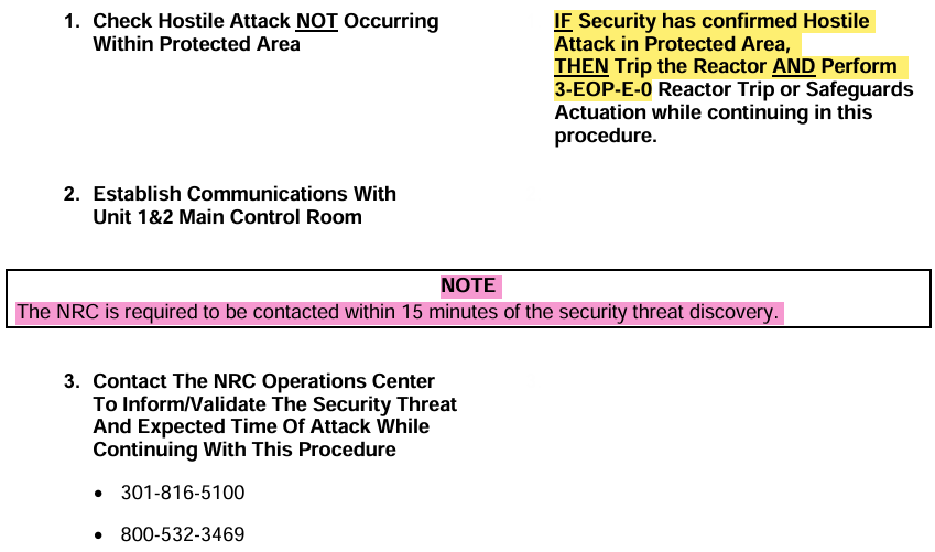<p>15 MINUTES from threat discovery</p><p>***This is NOT EAL guidance, this is a separate requirement SPECIFIC to security threats</p>