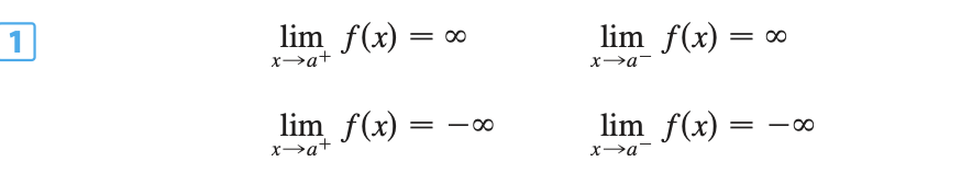 <p><span><span>Look where the function is undefined and limits → ±∞</span></span></p><p>The line x=a is a vertical asymptote if at least one of the following is true </p><p></p>