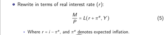 <p>Rewrite this equation assuming prices are fixed</p>
