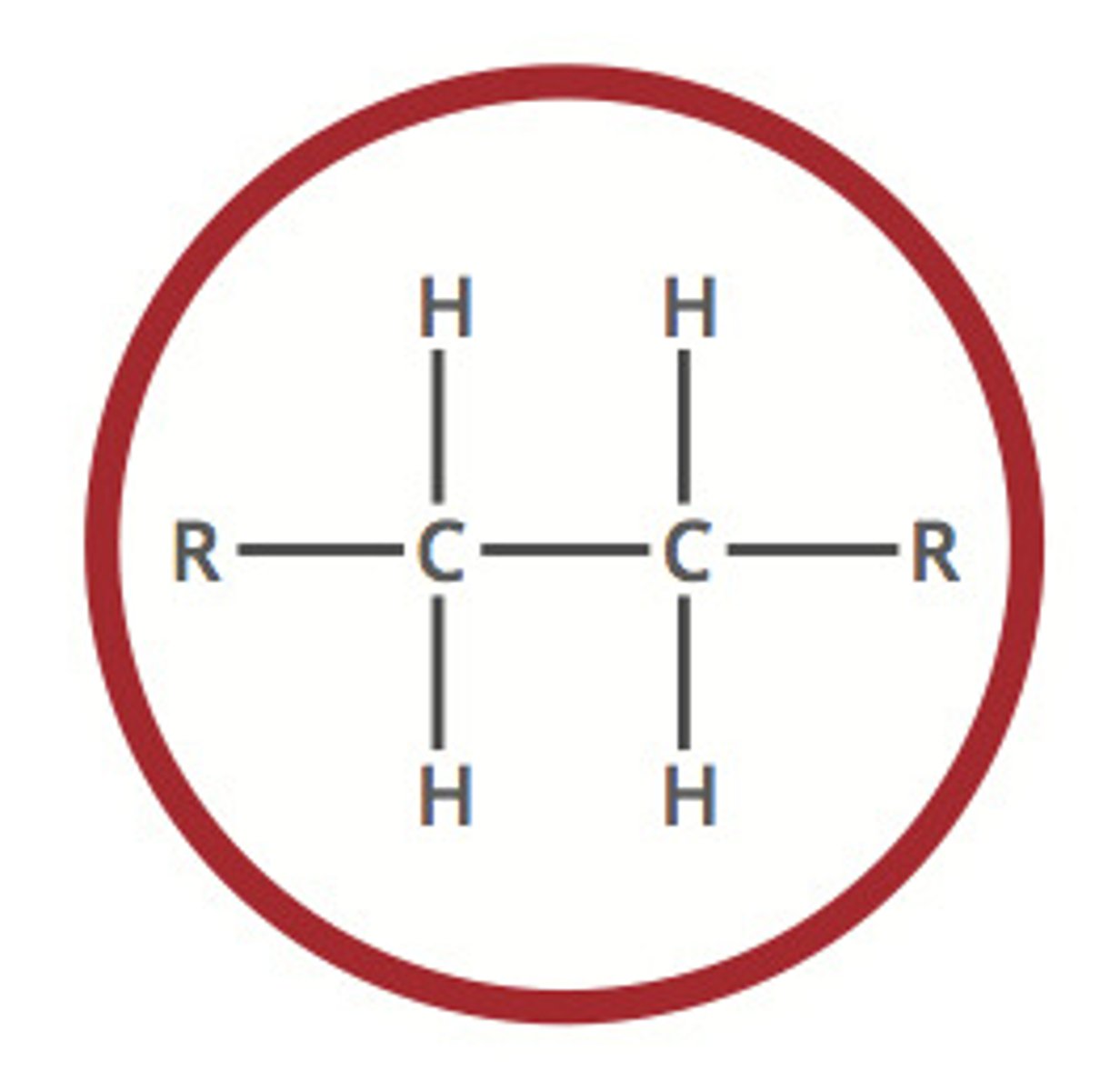 <p>a hydrocarbon containing only single covalent bonds</p>