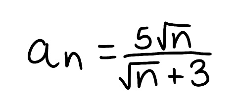 <p>Determine if the sequence is convergent or divergent</p>