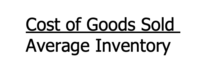 <p><span><span>Measures number of times on average inventory was&nbsp;&nbsp;&nbsp;&nbsp;&nbsp;&nbsp; sold during the period</span></span></p>