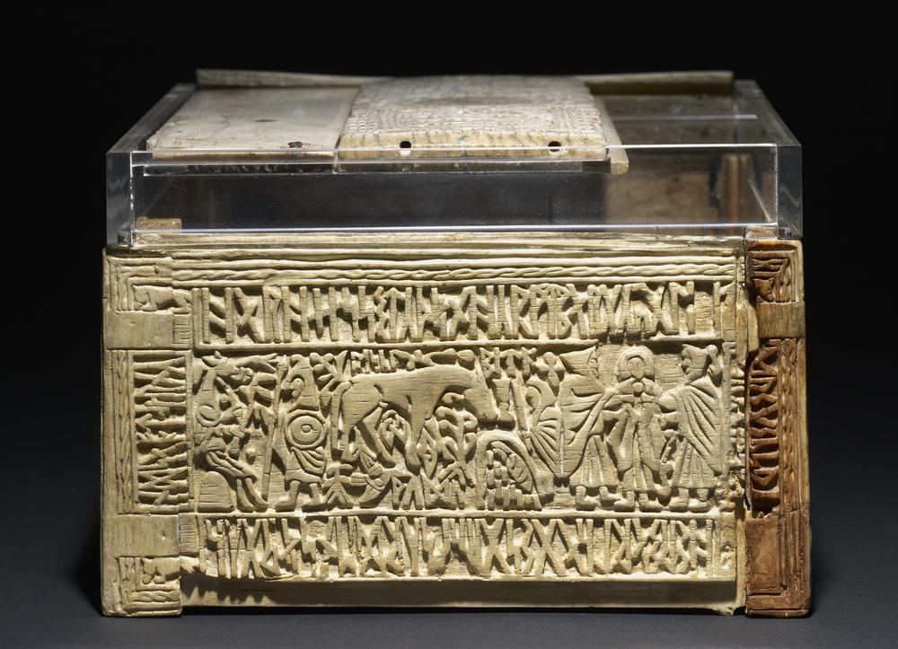 The Franks Casket, side (2) panel, 8th century, Anglo-Saxon, whale bone