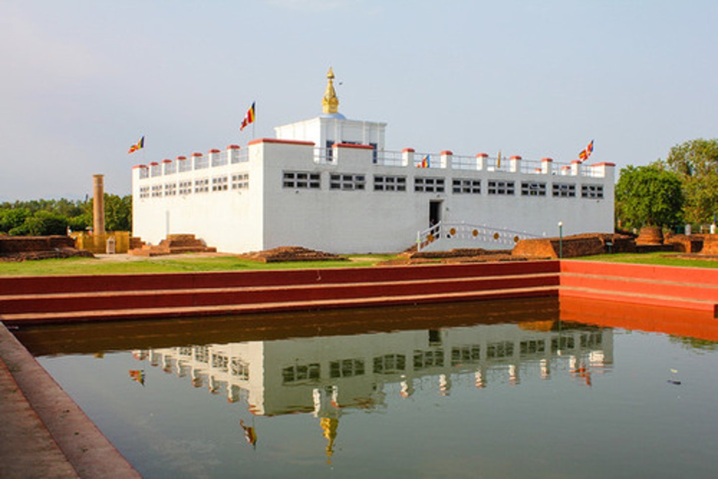 <p>Pilgrimage site where Gautama Buddha purportedly was born</p>