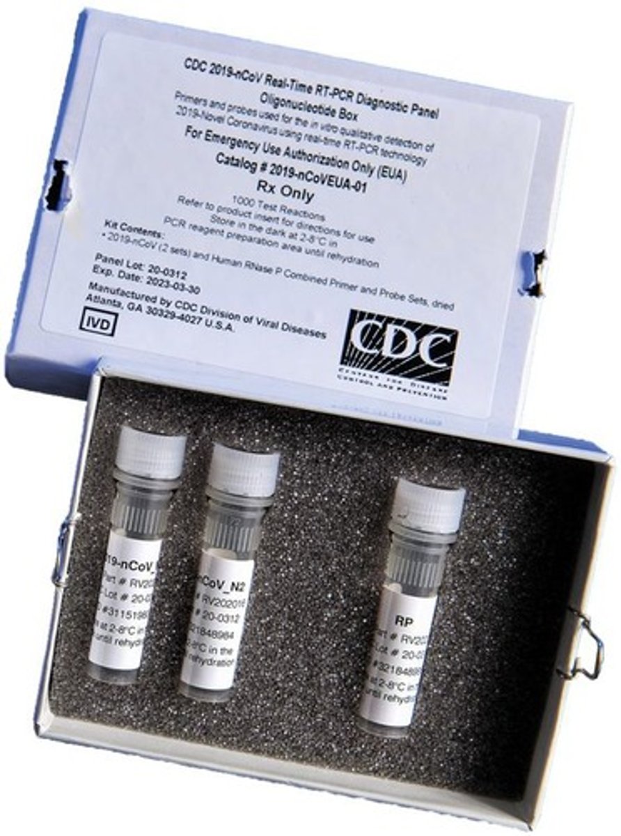 <p>PCR amplifies DNA or RNA molecules, allowing for the detection of minute quantities in a sample.</p>
