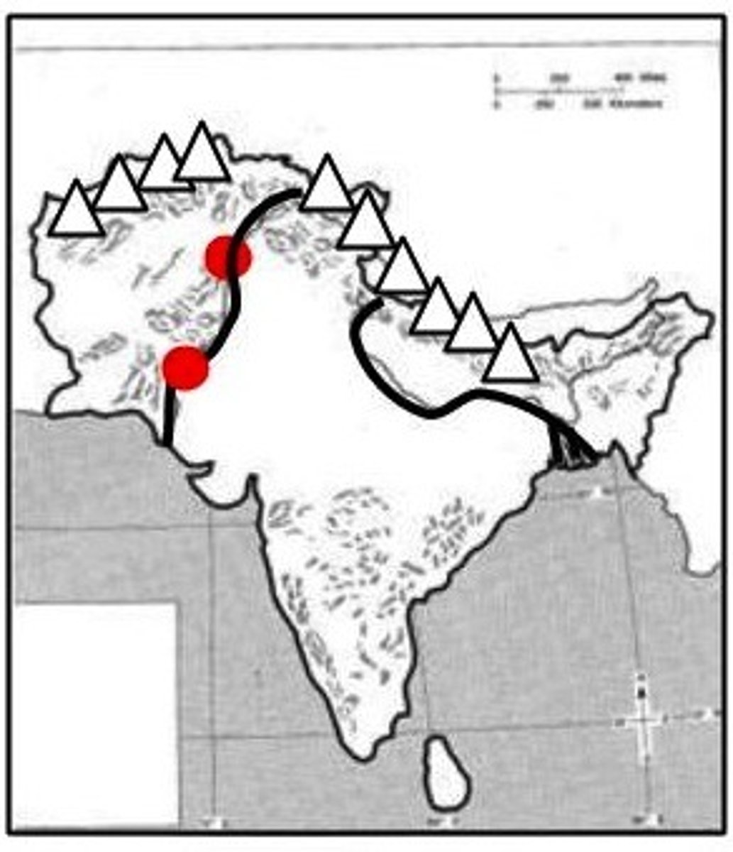 <p>Major urban complexes of Harappan civilization; laid out on planned grid pattern</p>