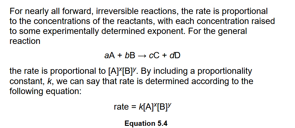 <p>Rate Law<br>Law of Mass Action<br>Zero-order reaction</p>