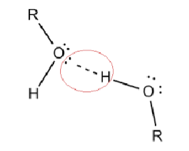 <p>which is the hydrogen bond donor and which is the acceptor?</p>