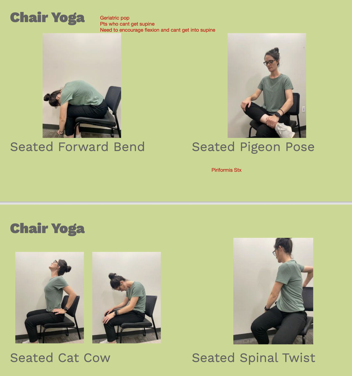 <p>Chair Yoga</p>
