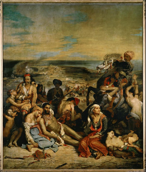 <p>Delacroix, Massacre at Chios, 1824</p>