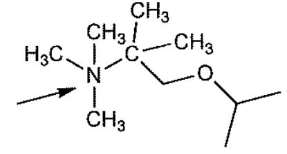 <p>Select the correct formal charge on the atom indicated by the arrow</p>