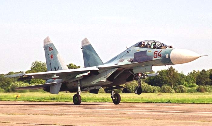 <p>FLANKER C (Standard), Su-27UB, (Tandem seat, Larger Canopy, No canards, Centre mounted IRST)</p>