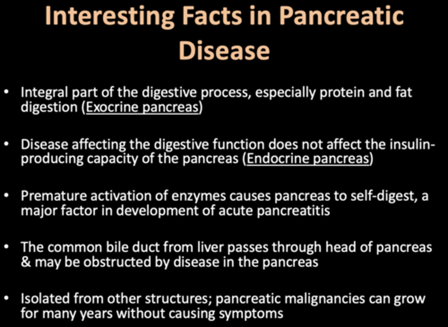 <p>Interesting Facts in Pancreatic Disease</p>