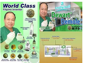 <p>in 2000, he invented a mole remover using cashew nuts extracts.</p>