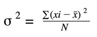 <ul><li><p>measures the average squared deviation of each data point from the mean.</p></li><li><p>it quantifies the spread or dispersion of the data points around the mean.</p></li></ul><p></p>