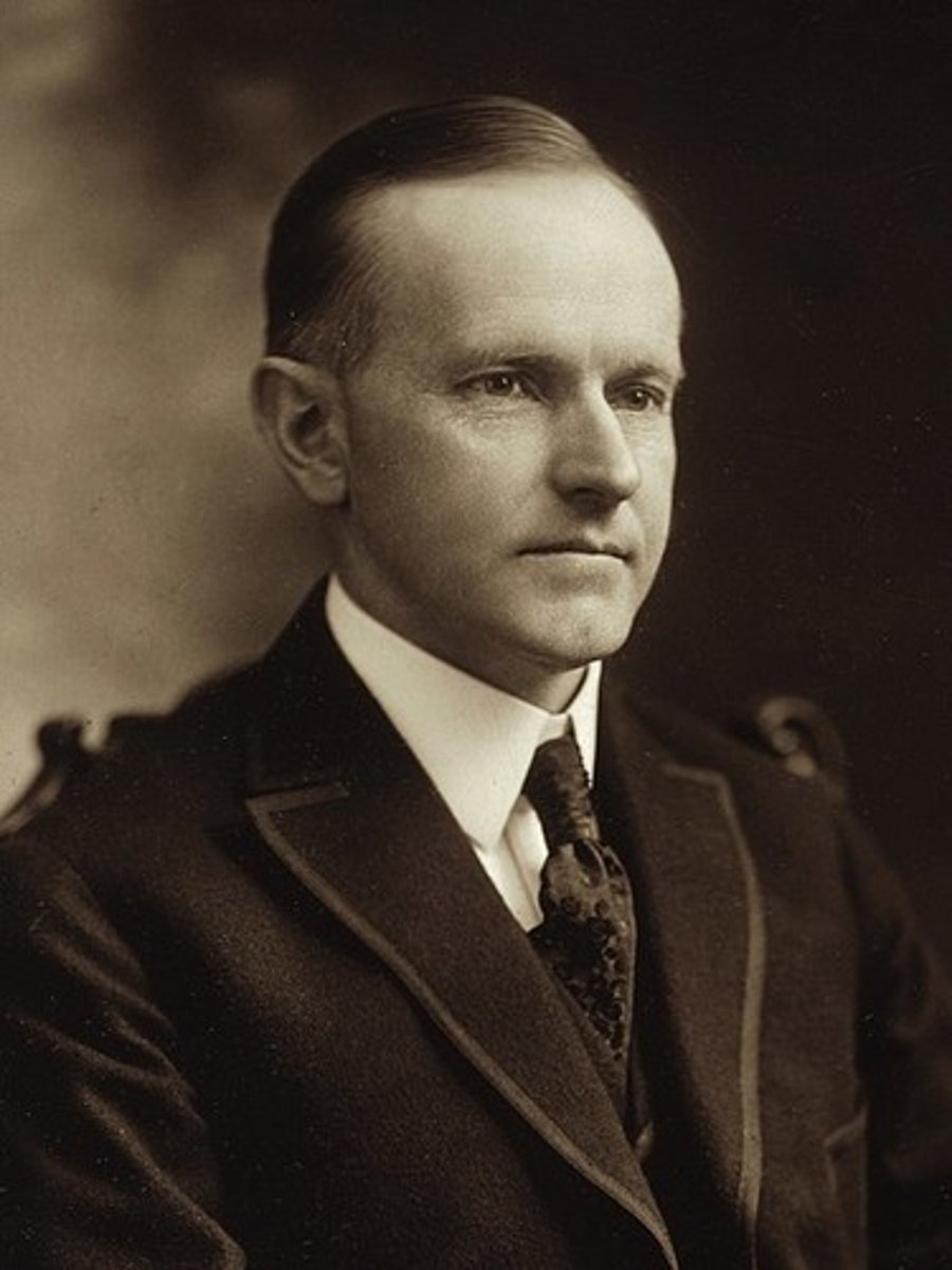 <p>Vice president "Silent Cal" Coolidge became thirtieth president of the United States when Warren G. Harding died in office. A friend of business over labor, he served during the boom years from 1923 to 1929.</p>