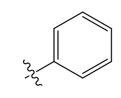 <p>Phenyl</p><p></p><p>Aromatic radicals: very lipophilic, highly absorbed</p>