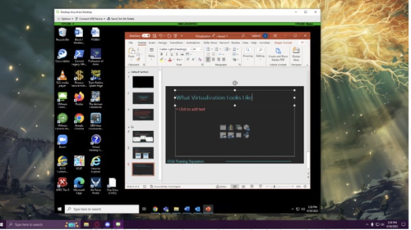 <p>Software that creates an abstraction layer over hardware; i.e., turns physical hardware into virtual resources. Applied to networks, storage, OSs, apps, etc.</p>