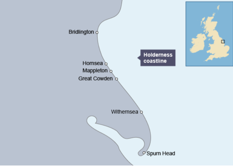 <p>Where is the <strong>Holderness coastline </strong>located?</p>