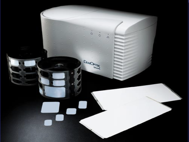 <ol><li><p>100% re-usable</p></li><li><p>same size as film</p></li><li><p>flexible + thin</p></li><li><p>no wires</p></li><li><p>used w/ existing x-ray equipment</p></li></ol><p></p>