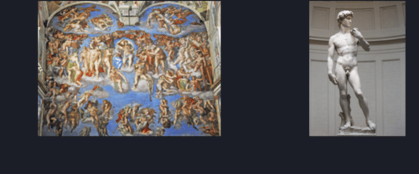 <p>Adam and God, David Last Judgement</p>