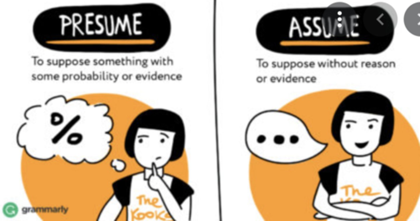 <p>v. (cho rằng điều gì đúng)<br>Eg: I … you have finished the assigned task.</p>