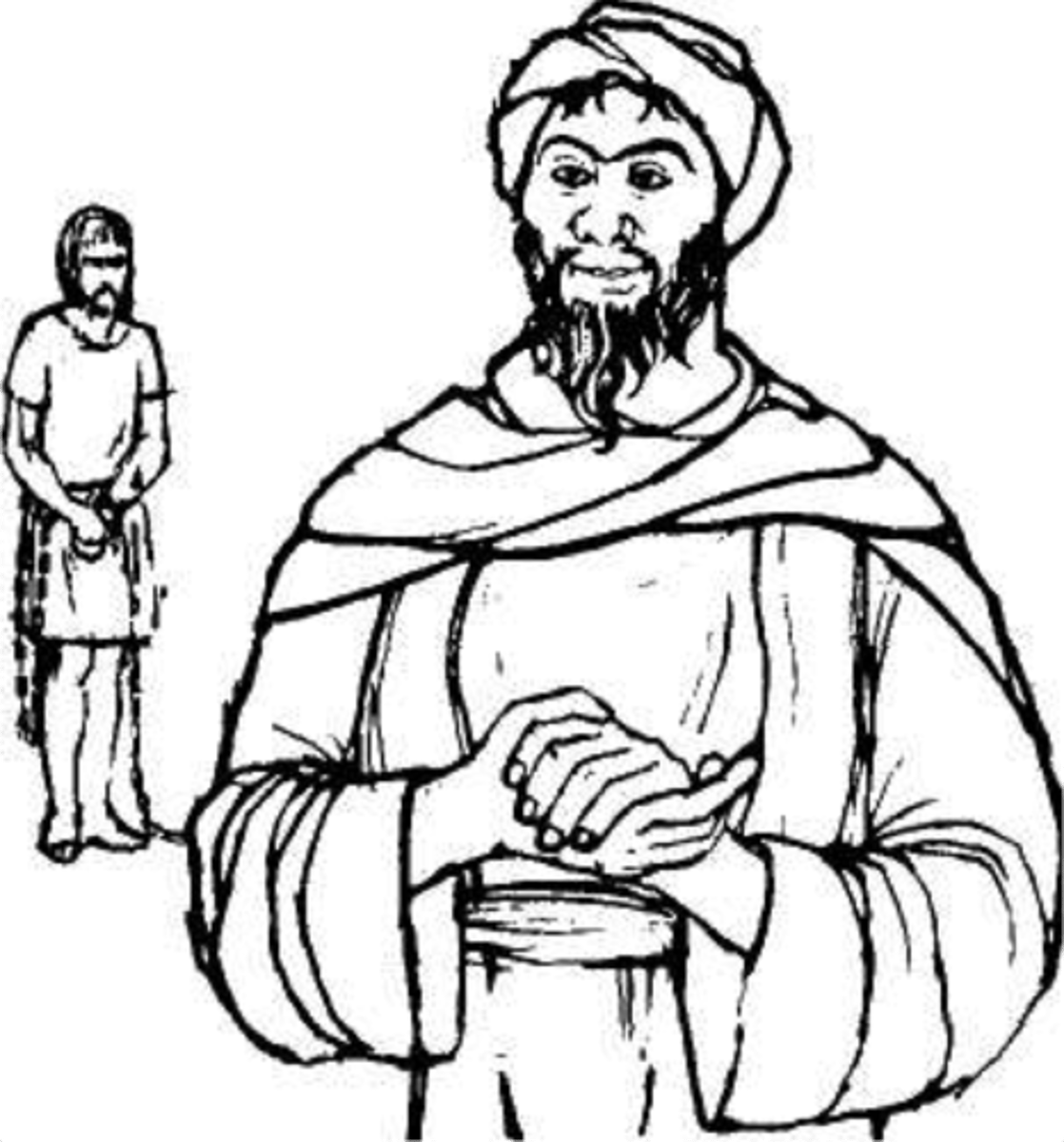 <p>Quīntus: What are you selling?</p><p>slave trader: I am selling slaves.</p>