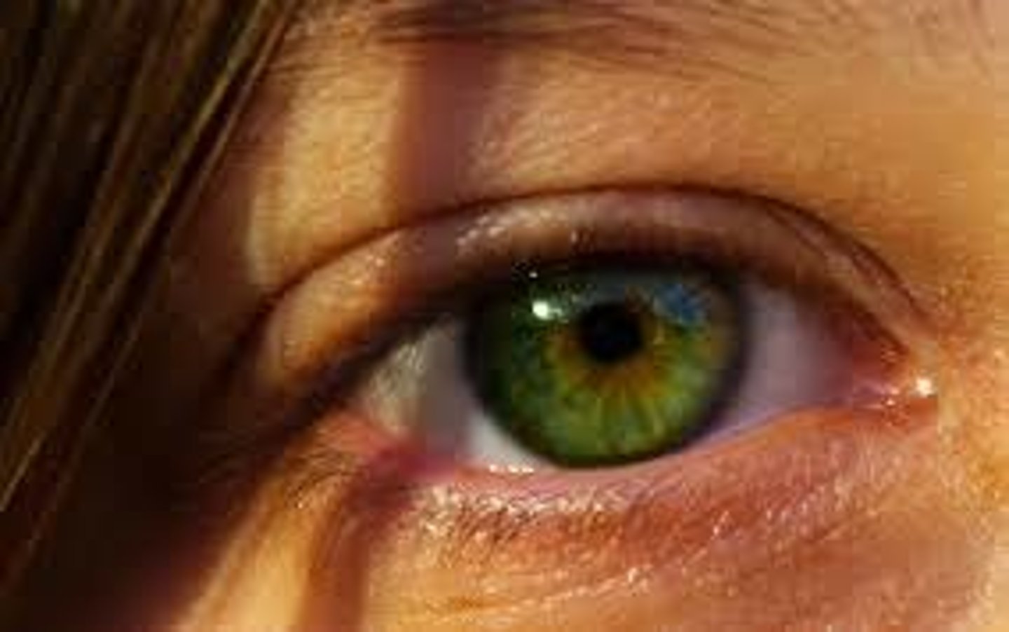 <p>To have green eyes</p>