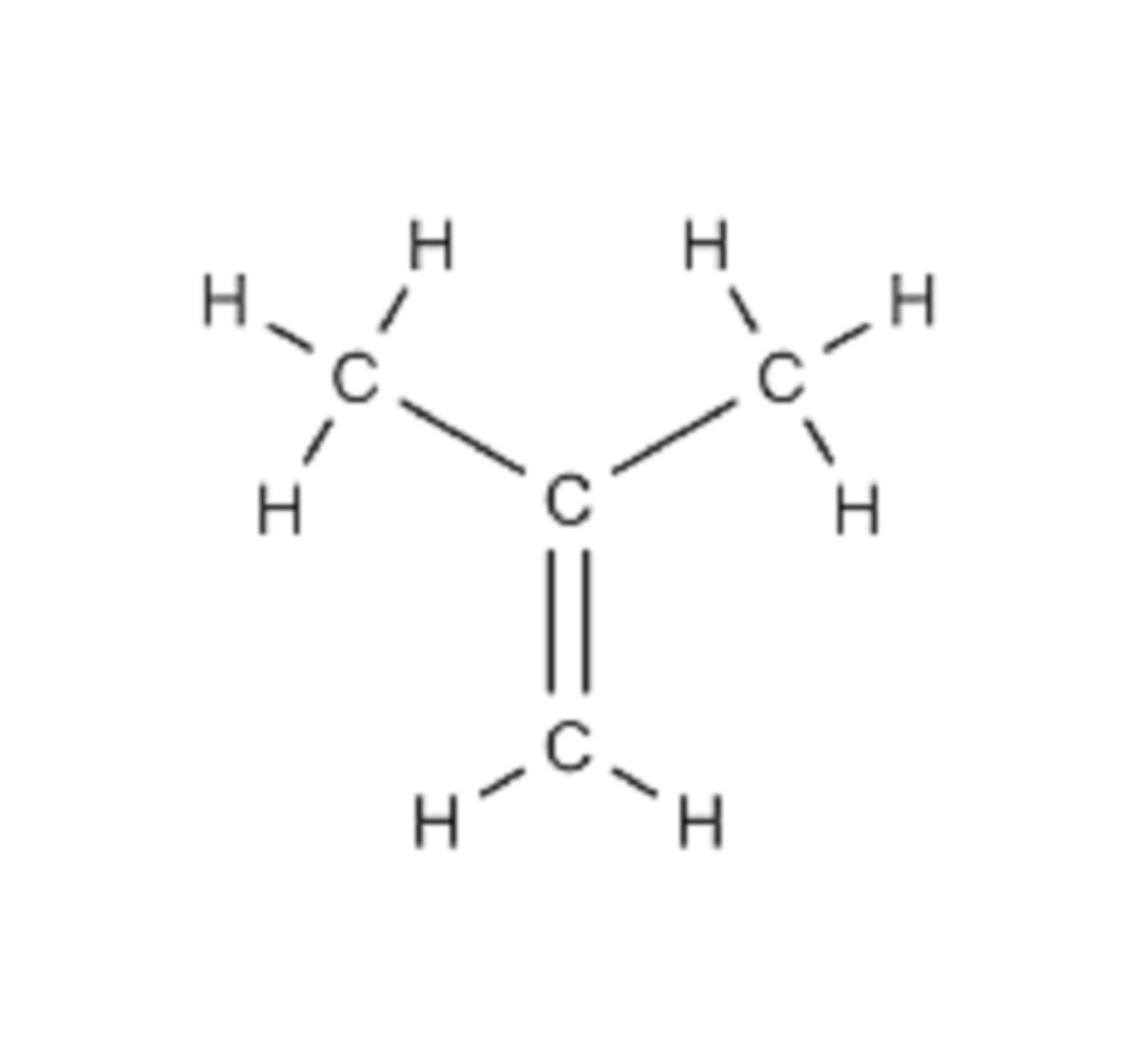 <p>Does not show three-dimensional shape of molecule</p>