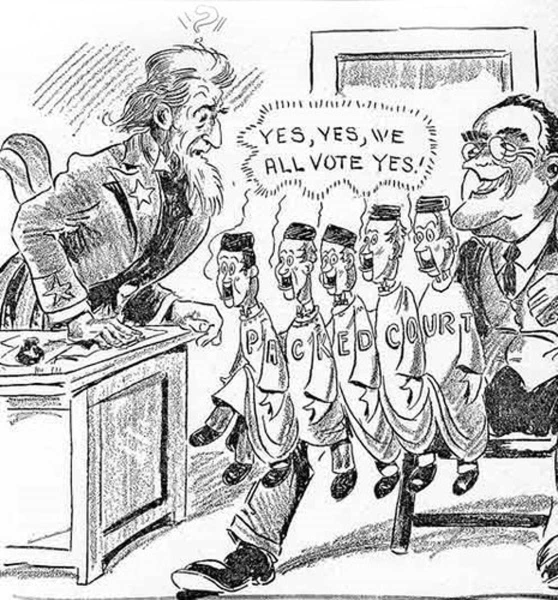 <p>This plan made Congress fear that FDR was disrupting the system of Checks and Balances.</p>