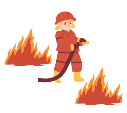 <p>un bombero/una bombera</p>