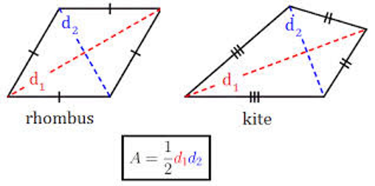 <p>A=1/2d1d2</p>