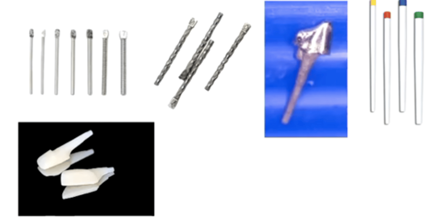 <p>Of the following in the picture, which ones are prefabricated posts and which ones are custom?</p>