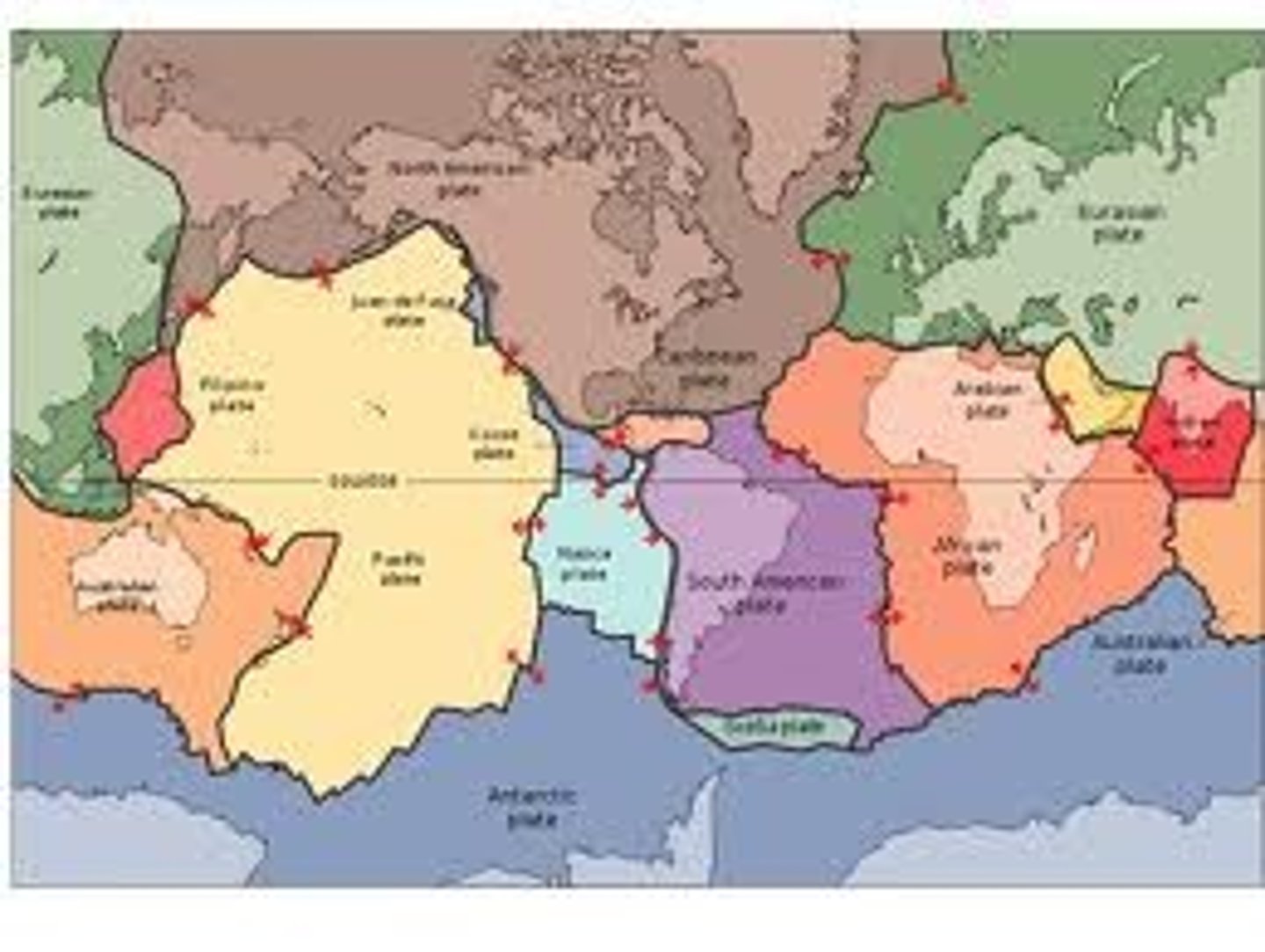 <p>The theory that the earth is broken into plates and are in motion due to convection currents in the asthenosphere (upper mantle)</p>